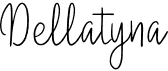 preview image of the Dellatyna font