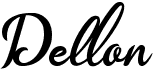 preview image of the Dellon font