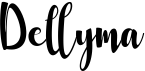 preview image of the Dellyma font