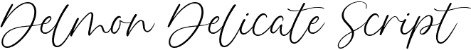 preview image of the Delmon Delicate Script font