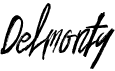 preview image of the Delmonty font