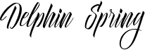 preview image of the Delphin Spring font