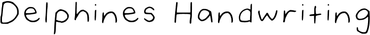 preview image of the Delphines Handwriting font