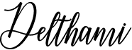preview image of the Delthami font