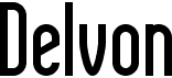 preview image of the Delvon font