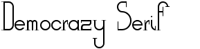 preview image of the Democrazy Serif font
