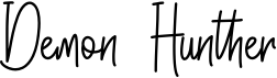 preview image of the Demon Hunther font