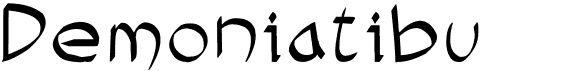 preview image of the Demoniatibu font