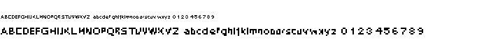 preview image of the DePixel font