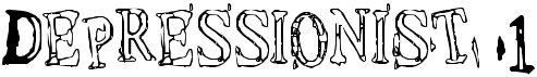 preview image of the Depressionist 1 font