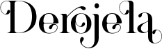 preview image of the Derojela font