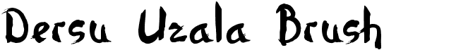 preview image of the Dersu Uzala Brush font