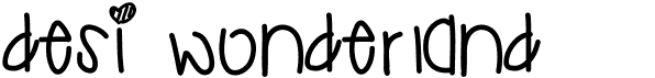 preview image of the Desi Wonderland font