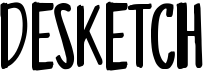 preview image of the Desketch font