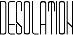 preview image of the Desolation font