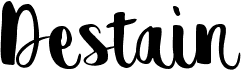 preview image of the Destain font