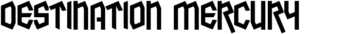 preview image of the Destination Mercury font