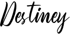 preview image of the Destiney font