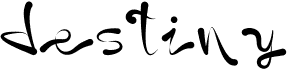 preview image of the Destiny font
