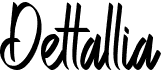 preview image of the Dettallia font