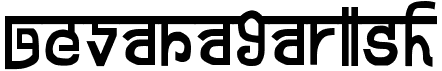 preview image of the Devanagarish font