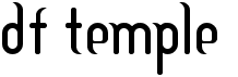 preview image of the DF Temple font