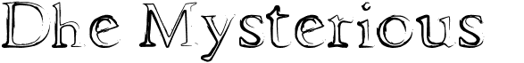 preview image of the Dhe Mysterious font