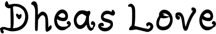 preview image of the Dheas Love font