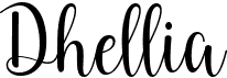 preview image of the Dhellia font