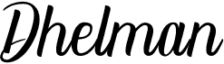 preview image of the Dhelman font