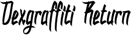 preview image of the DHF Dexgraffiti Return font
