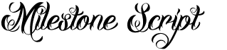 preview image of the DHF Milestone Script font