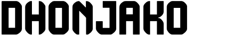 preview image of the DhonJako St font