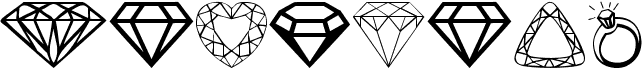 preview image of the Diamonds font
