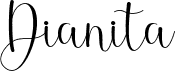 preview image of the Dianita font