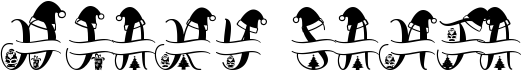 preview image of the Diary Santa Monogram font