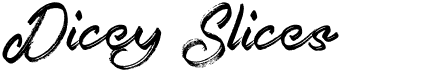 preview image of the Dicey Slices font