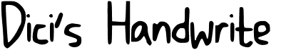 preview image of the Dicis Handwrite font
