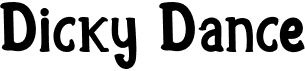 preview image of the Dicky Dance font