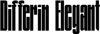 preview image of the Differin Elegant font