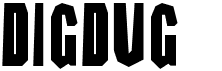 preview image of the Dig Dug font