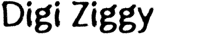 preview image of the Digi Ziggy font