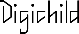 preview image of the Digichild font