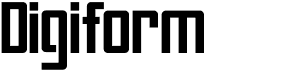 preview image of the Digiform font
