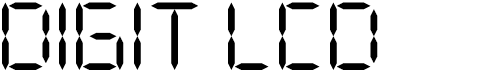 preview image of the Digit LCD font