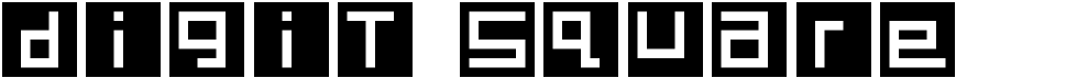 preview image of the Digit Square font