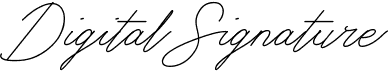 preview image of the Digital Signature font