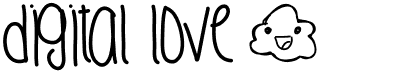 preview image of the Digital Love font