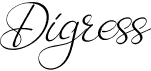 preview image of the Digress font