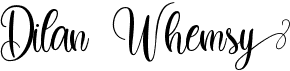 preview image of the Dilan Whemsy font